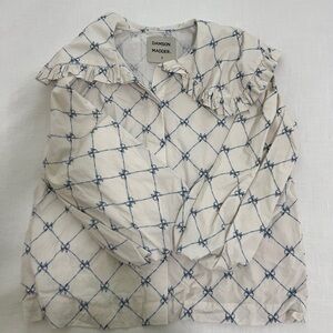 Damson Madder Blue and White Women's Blouse